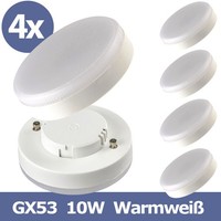 WarmweißE GX53 LED Lampe Leuchtmittel 10W, 935Lm Warmweiß Set 4 StüCk