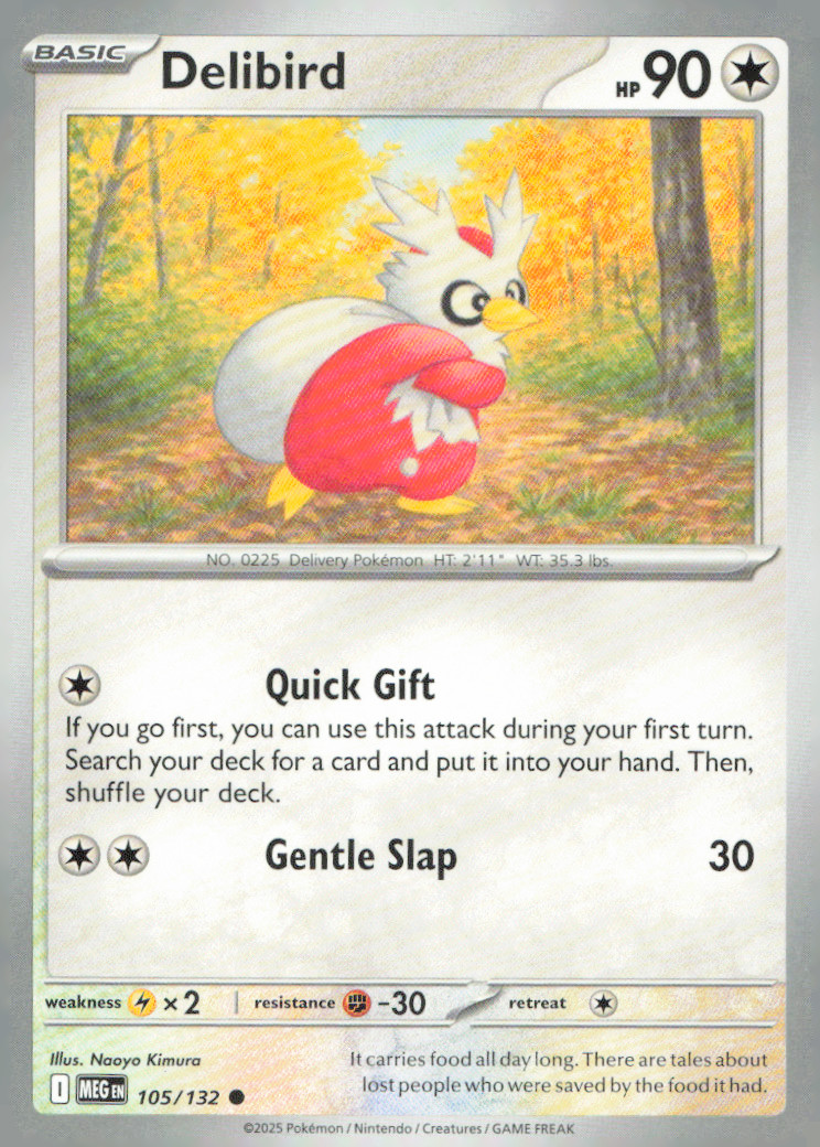 Delibird Common ME01: Mega Evolution 105/132 NM