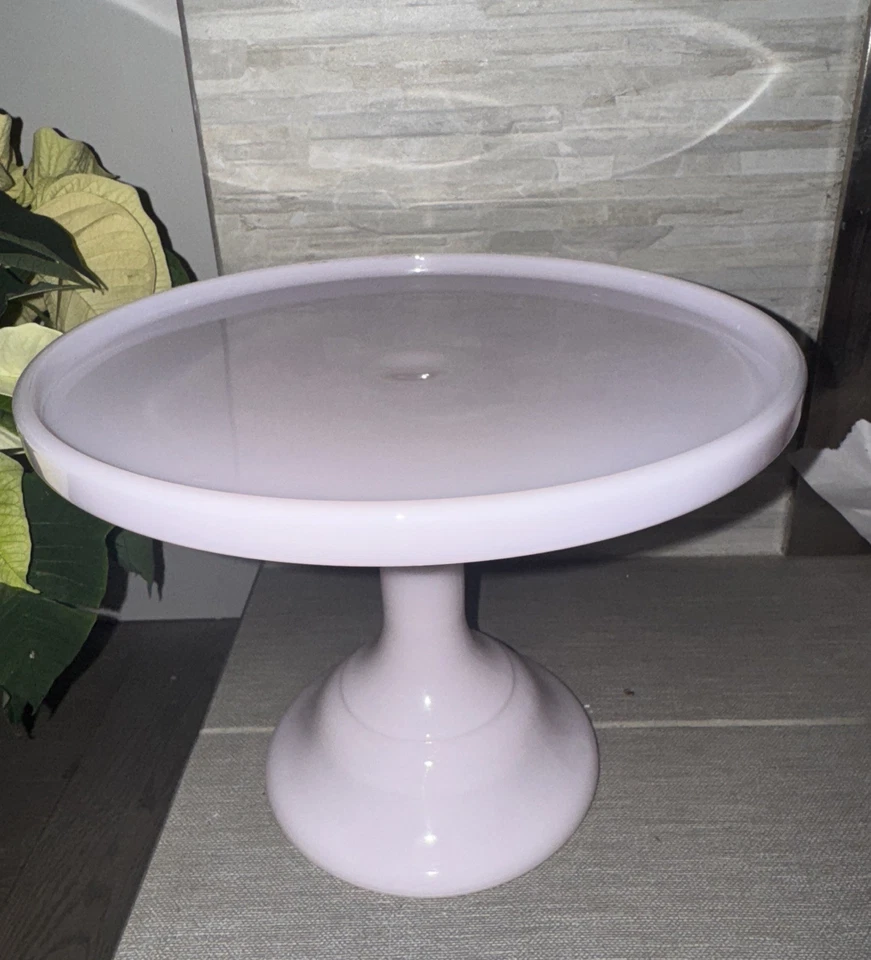 Mosser стекла США винтажный торт StandCrown тосканский розовый 9,25 «D, 7,5» высотой - Изображение 2 из 4