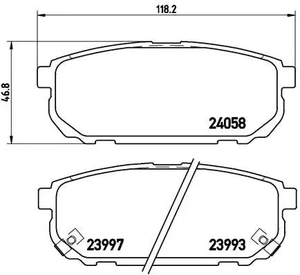 Pastiglie freno P 30 023 BREMBO per KIA SORENTO I SORENTO I VAN