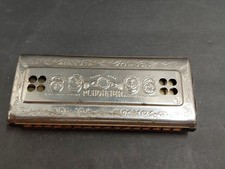 M. Hohner 5" Harmonica C ECHO Made in Germany Vintage Metal Reeds