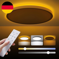 Deckenlampe Led Deckenleuchte,Flach 24W,3000K-6500K,Dimmbar Mit Fernbedienung,5W