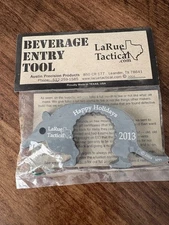 LaRue Tactical Beverage Entry Tool Bottle Opener Christmas Ornament 2013 USA
