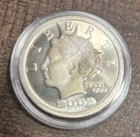 2009 Norfed Liberty $20 Inflation Proof Cameo 1 Oz 999 Silver Round Trust In God