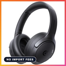 Hybrid Active Noise Cancelling Headphones:Over-Ear Headphone Black