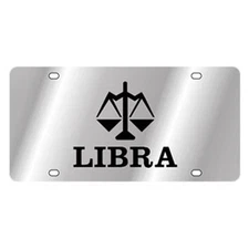 Eurosport Daytona Polished License Plate w Libra Logo & Text