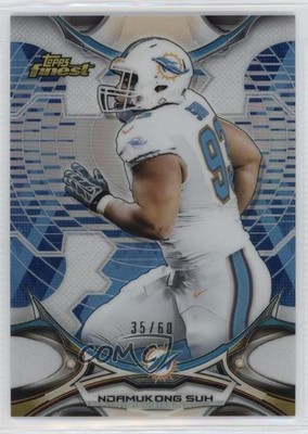 2015 Topps Finest Diamond Refractor 35/60 Ndamukong Suh #55 ii1