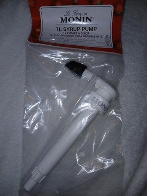 Monin Syrup Pump Exclusively For 1Ltr (33.8 Fl Oz) Plasic Bottles Tip Cover...