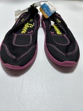 Speedo Girls Neoprene Water Shoe Black Pink Medium Beach Swim Sneaker