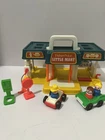 *Vintage* 1986 Fisher Price Little People Little Mart Car Wash Gas Station #2580