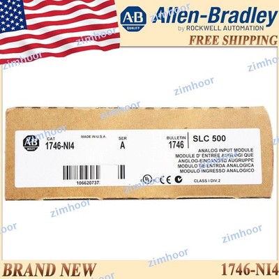 Original Sealed AB 1746-NI4/A SLC Analog Input Module Free Ship 1746NI4 serA US