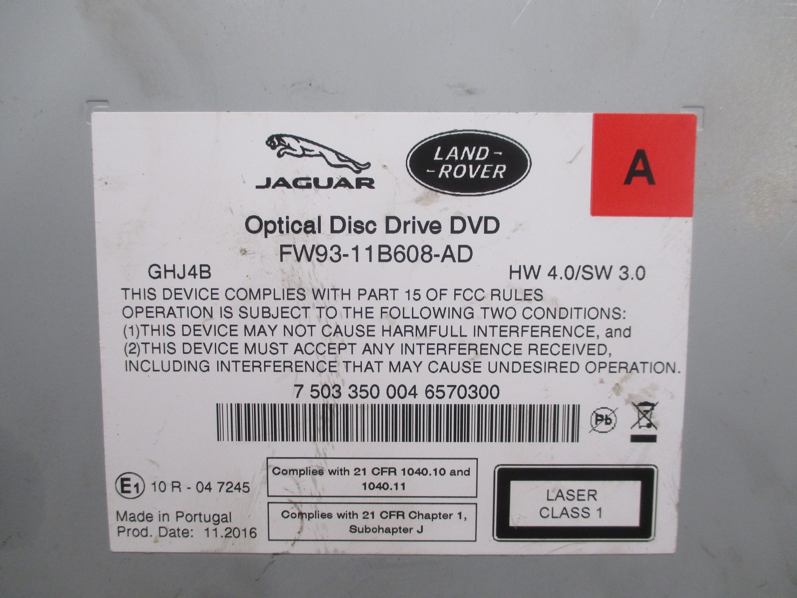 2017 2018 2019 2020 Jaguar F-PACE Radio CD Player OEM