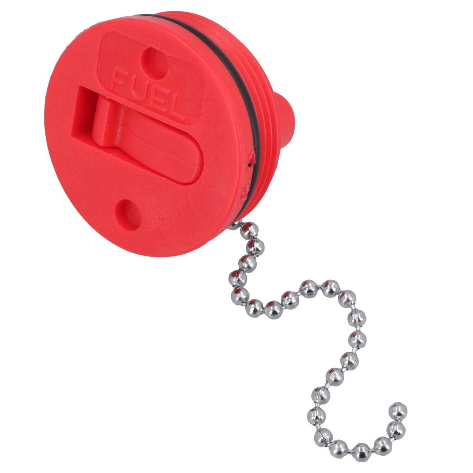 Spare Deck Cap Red 38mm Petrol Diesel Fuel Cap with Chain for Boat Deck Plate