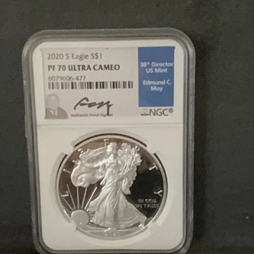 U.S. Mint 2020 American Eagle Silver 1 oz Proof NGC PF 70 Ultra Cameo