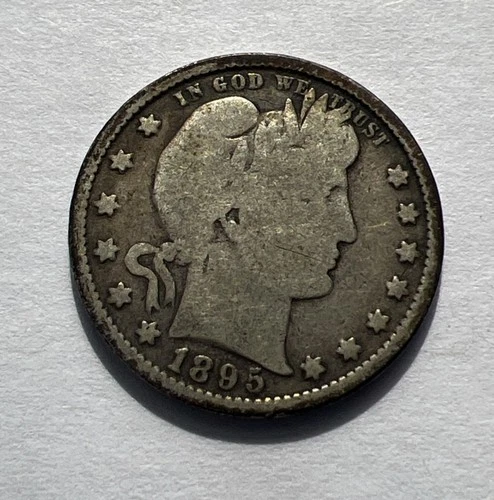 1895S Barbara Quarter 90% Silver Coin