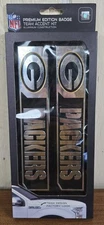 Green Bay Packers 2 Piece Heavy Duty Aluminum Embossed Truck Emblem Set NEW