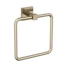 Amerock Appoint 7-1/16 in. 179 mm L Towel Ring in Golden Champagne