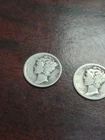 1920 mercury dime P,D, And S Lower Grade But Legible Dates And Mm