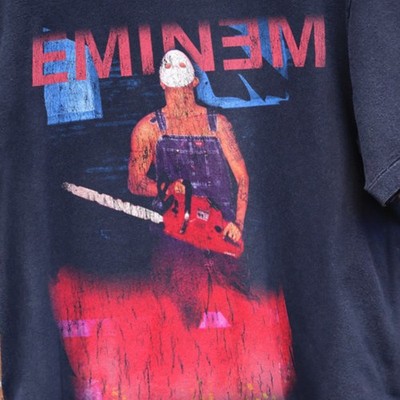 2001 Eminem European Tour Merch Aged T-Shirt Black XL