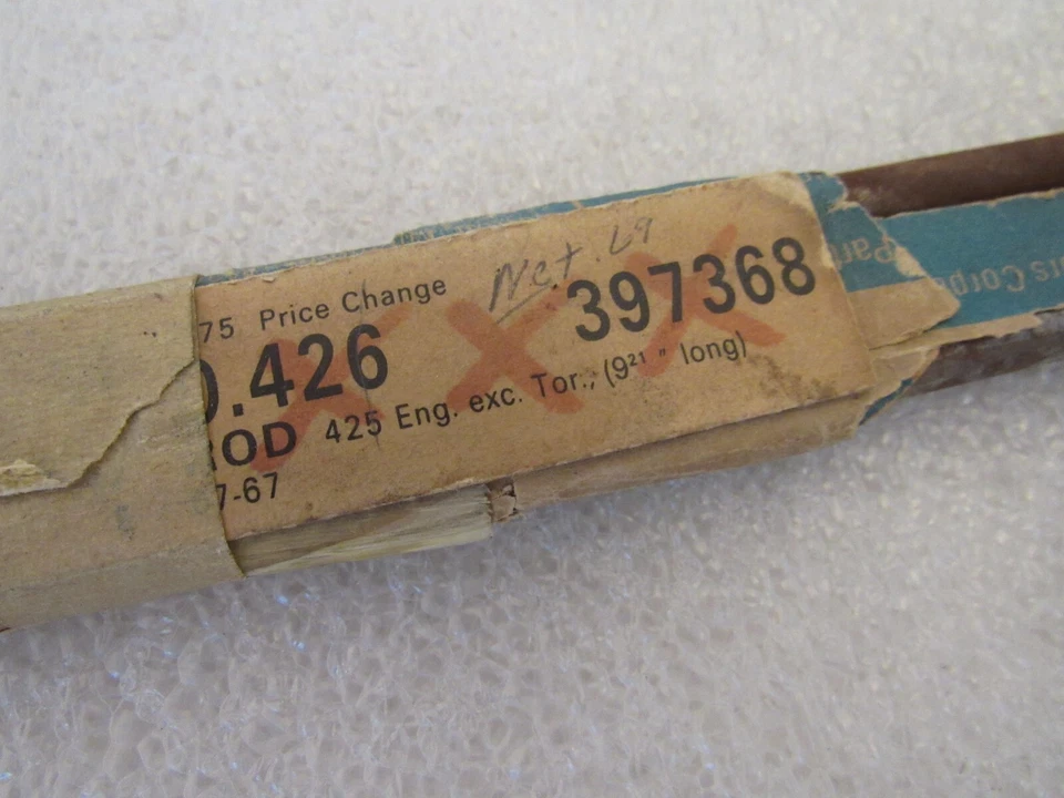 Nuevo de Lote Antiguo 1967 Oldsmobile Delmont Delta 88 98 V8 425 Válvula Elevadora Varilla de Empuje GM 397368 Foto 2 de 4