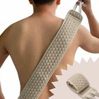 Bath Shower Exfoliating Back Strap Loofah Body Sponge Scrubber Spa Brush AU