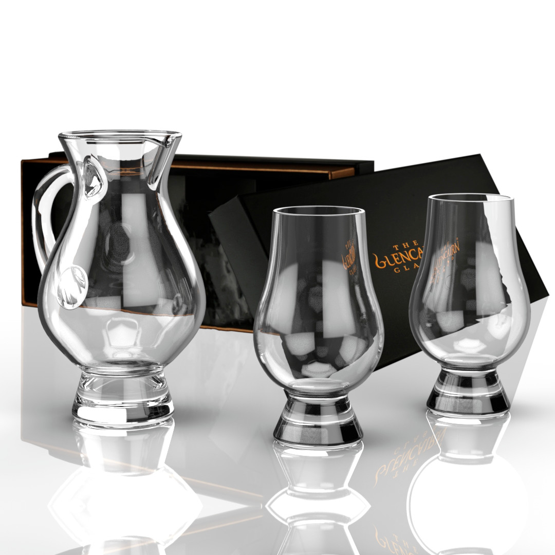 The Glencairn Official Whisky Nosing Glass and Jug Set