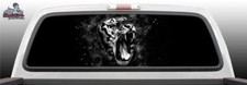 Tiger Growling Fantasy Grunge Fangs Rear Window Graphic Decal SUV Truck Car Perf