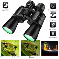 180X100 Camping FMC Zoom Binoculars Day/Low Night Vision Optic Hunting Telescope
