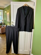  BALMAIN HOMME BLACK TUXEDO JACKET DRESS SUIT 