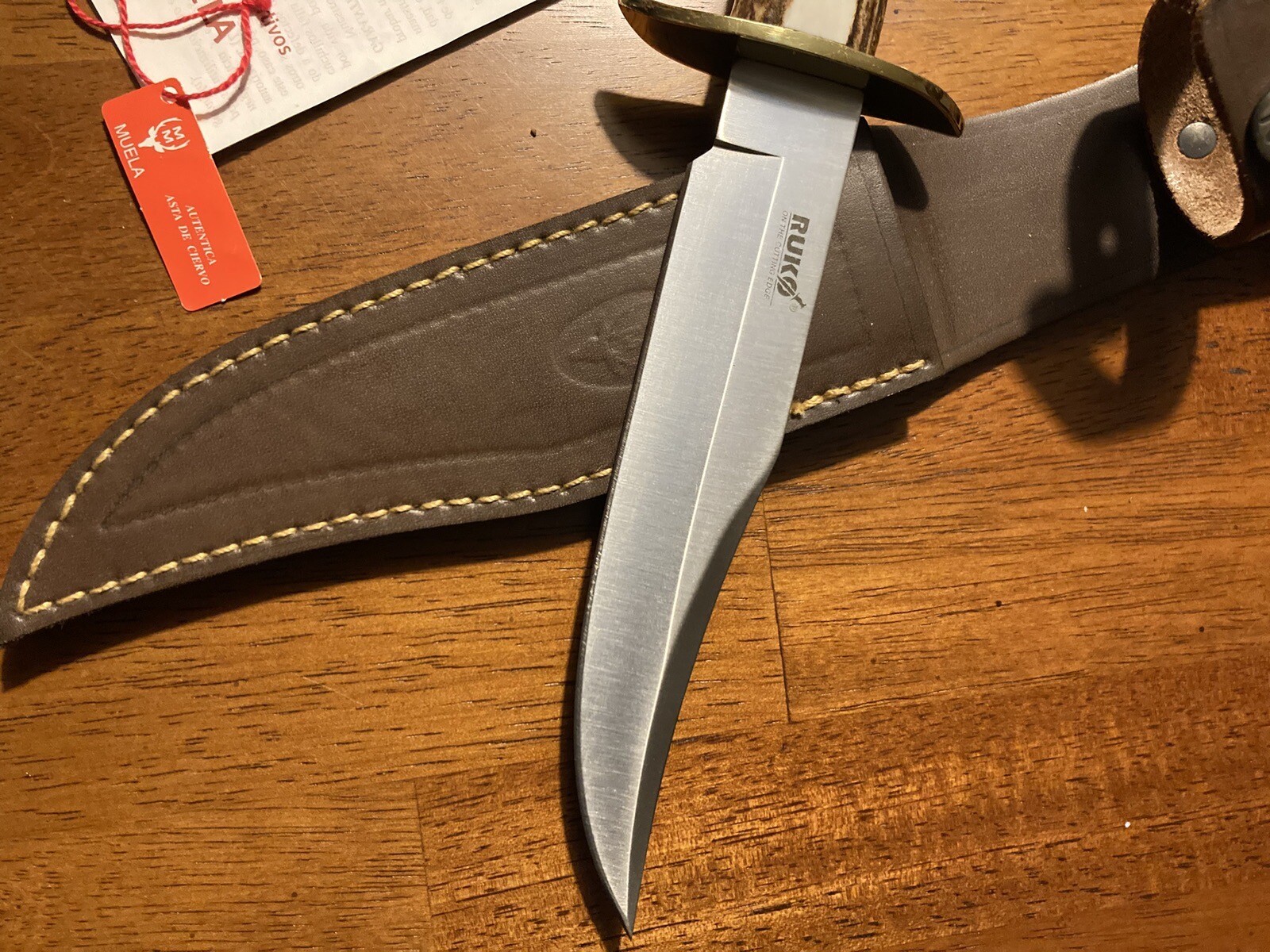 Muela Gredos RUKO 16 Stag Antler Handle 440A Stnless Fixed Knife w