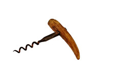 Antik Korkenzieher Flaschen&ouml;ffner Hirsch Geweih Horn Griff Self Zug T Form St&uuml;ck