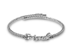 Bracciale Tennis Donna KIARA EMOTION KBRD1677B Acciaio Swarovski Friends