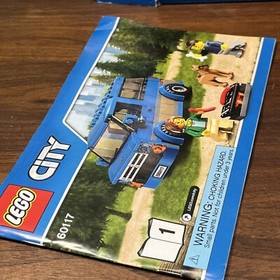 LEGO CITY SET # 60117 Van & Caravan Set W/Mini Figures, Box & Instructions 99%
