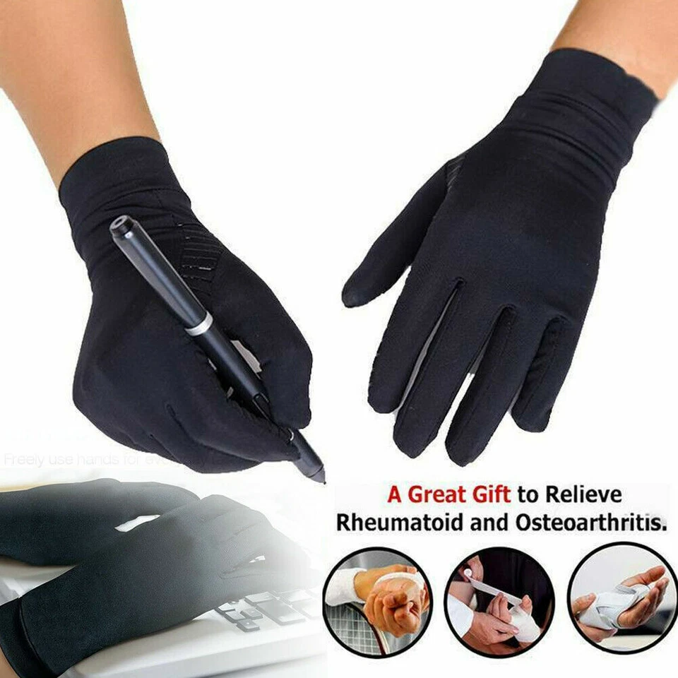 Guantes de compresión antiartritis de cobre 2 piezas soporte para manos alivio del dolor articular Foto 3 de 4