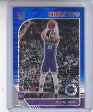 JUSTIN JAMES 2019-20 2020 NBA HOOPS PREMIUM STOCK BLUE RC PRIZM #244 KINGS