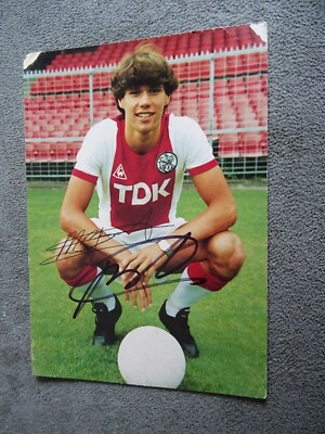 MARCO VAN BASTEN - ROOKIE AUTOGRAPHCARD 6x4'' - AJAX AMSTERDAM