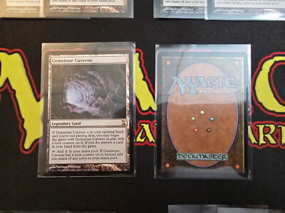 MTG Rare Gemstone Caverns Legendary Land Time Spiral Regular Near Mint