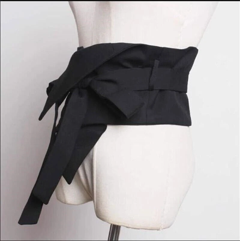 Cinturón Obi Japonés Cintura Elástica Simple Mujer Cintura Ancha Retro Moda  Foto 3 de 4