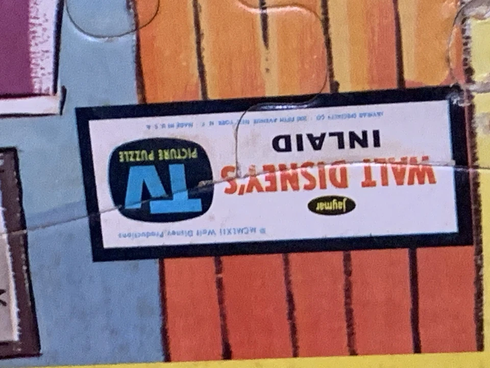 Vintage 1962 Walt Disney’s Inlaid TV Picture Full Puzzle Donald Duck Therapist - Image 2 of 3