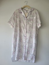 Vintage NWT Lauren Rogers Nightgown Purple Floral Pattern Size Large