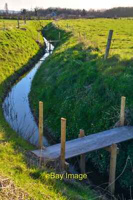 Photo 6x4 Compton Greenfield : Drain Looking along a small stream. c2022