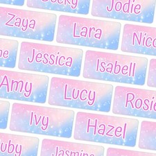 Unicorn Stick on Clothes Labels, Name stickers, Uniform Labels, Waterproof