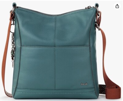 The SAK Lucia Crossbody Bag in Leather Dry Leaf Color Purse Handbag