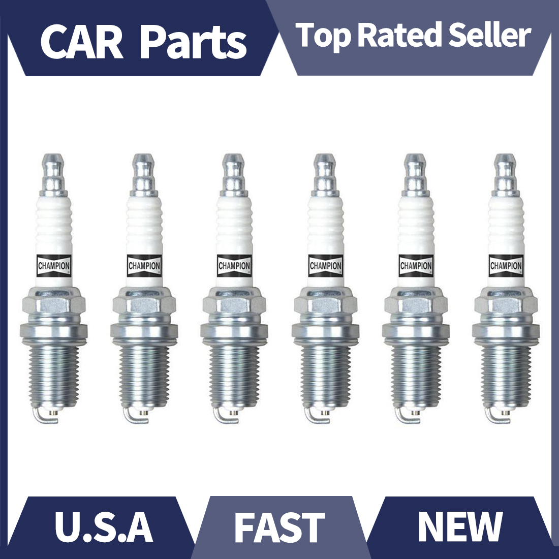 Champion Copper Plus 6pcs Spark Plug For 19931996 Chrysler Concorde V6