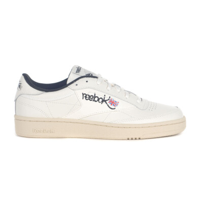 Reebok Men's Club C 85 White/Chalk/Black Sneakers 100074477 | eBay