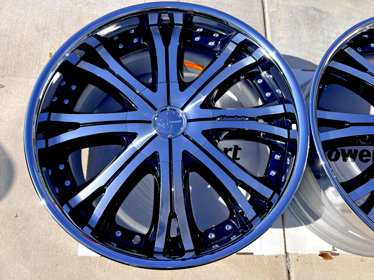 New (Old Stock) Lowenhart LT8 22x10.5 +45 5x112 - 2 wheels only
