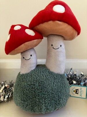 JELLYCAT I AM AMUSEABLE PAIR OF TOADSTOOLS BRAND NEW WITH TAGS