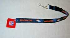 Football Denver Broncos NFL Lanyard 22" Key Chain ID Holder NWT