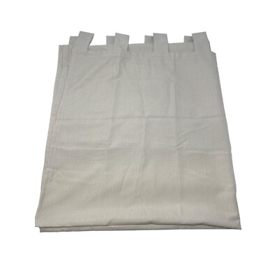 Kohl's Light Filtering Tab Top Window Curtain 51'' x 63'' Polyester Beige NEW