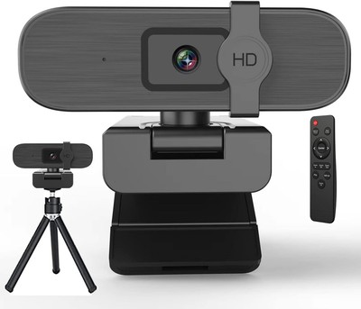 Nolansend 4K Webcam PC Auto-Zoom Fernbedienung Sichtschutz weiß Micro PnP UK